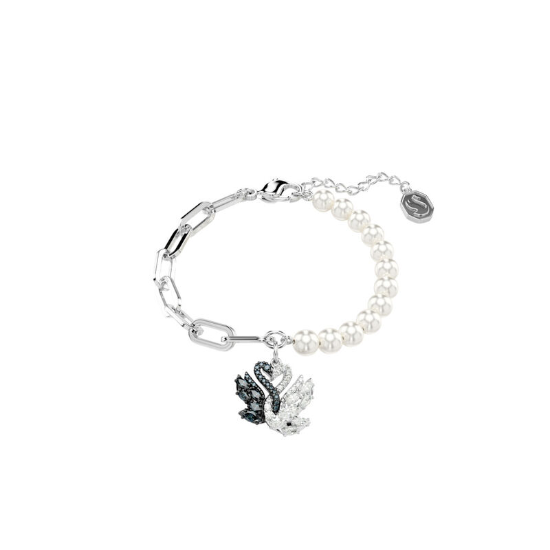 Swan White Charm Bracelet image number null
