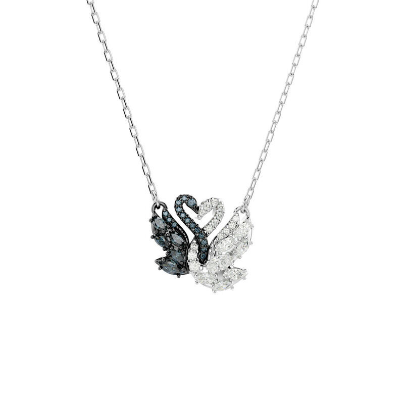 Swan White Pendant Necklace image number null