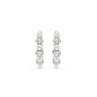 Matrix Earrings Pearl Hoop White - SS Box image number null