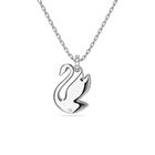 Iconic Swan Lady Necklace White White image number null