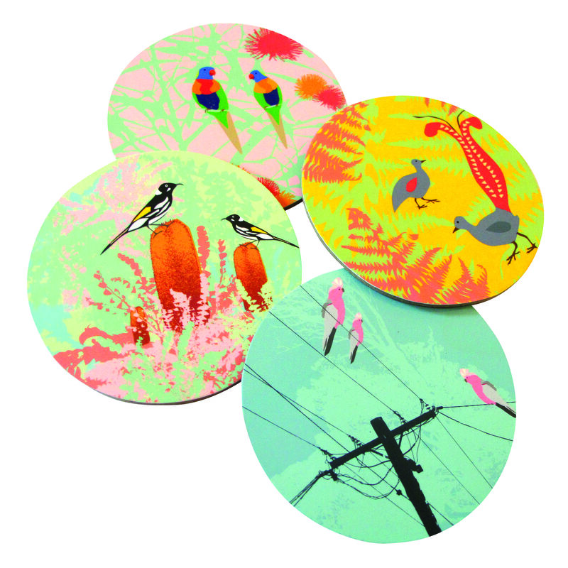 Wings 3 Set of 4 Coasters image number null