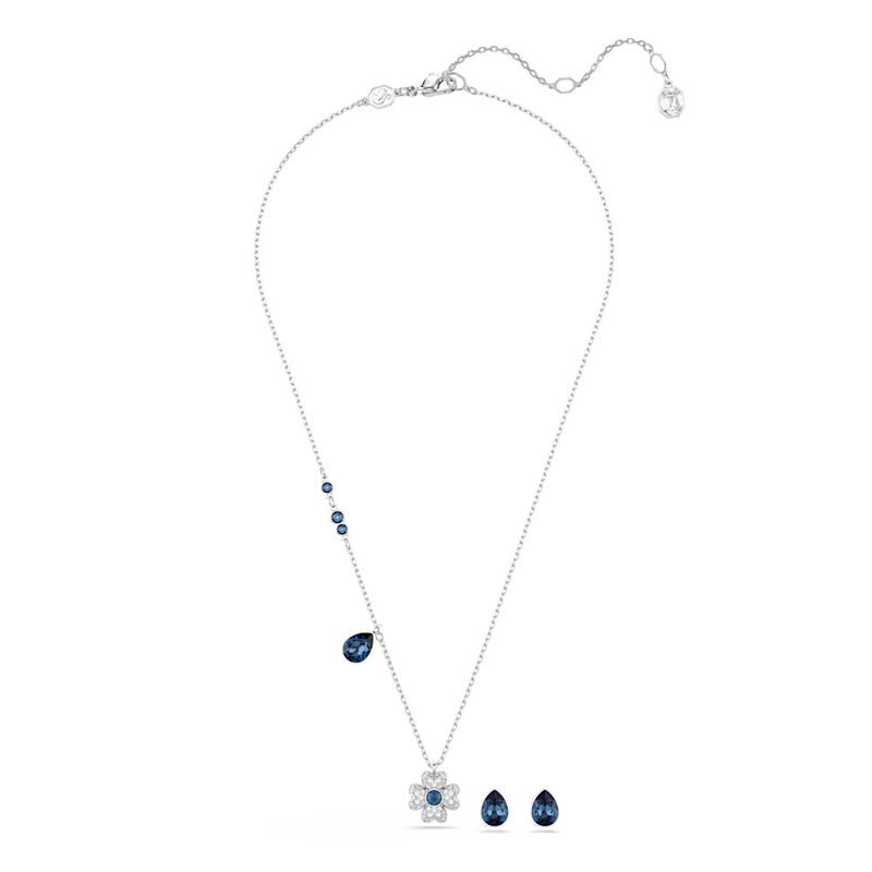 Symbolica Clover Blue Rhodium Set - SS Box image number null