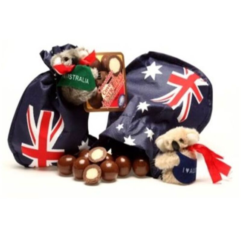 Australia Flag Hessian Bag M/C Macs image number null