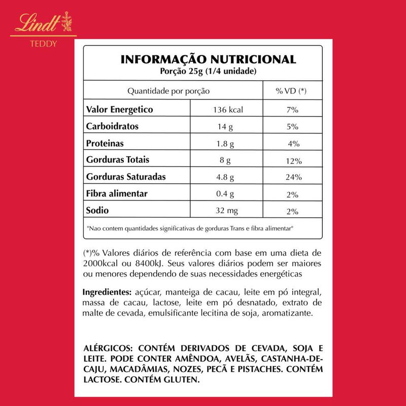Lindt Teddy Bear 100g image number null