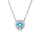 Sparkling Dc Lady Necklace Silver Blue image number null