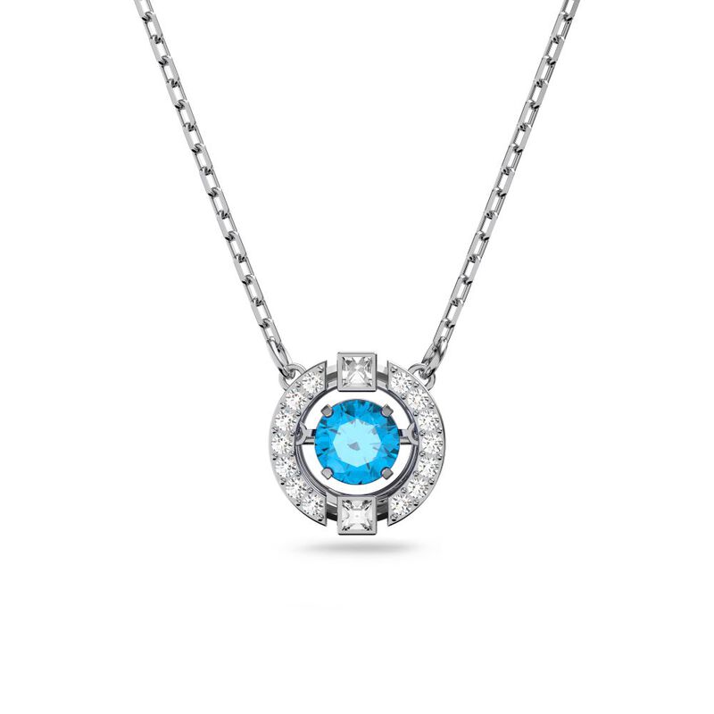 Sparkling Dc Lady Necklace Silver Blue image number null