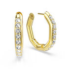 Dextera Hoop Octagon White Gold Earrings - SS Box image number null