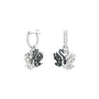 Swan White Drop Earrings image number null