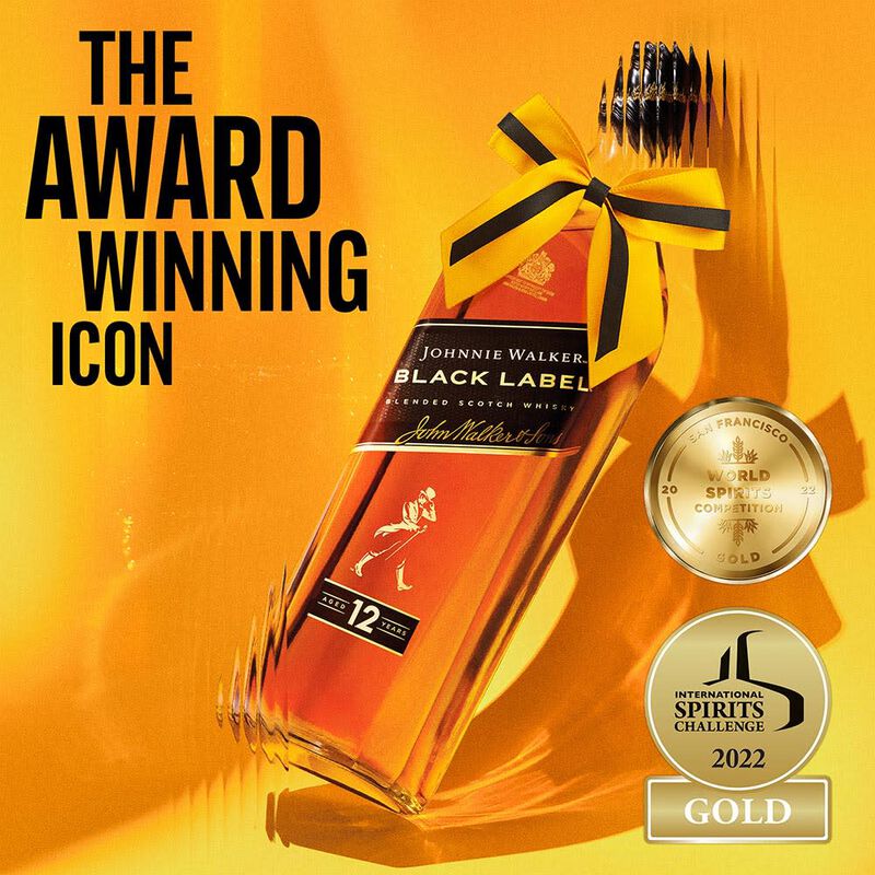 Black Label Aged 12 Year Old Blended Scotch Whisky image number null