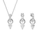 Mesmera Set White Rhodium Crystal - SS Box image number null