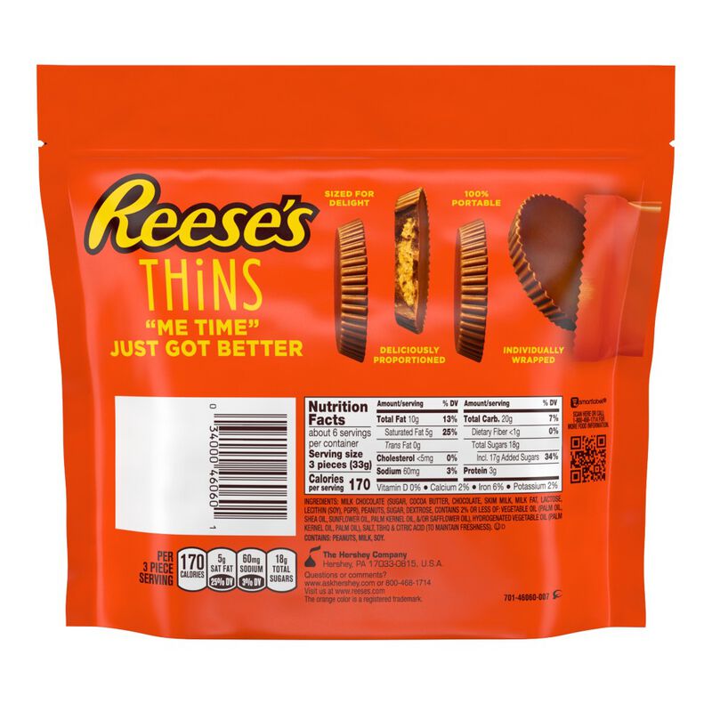 Milk Chocolate Peanut Butter Thins image number null