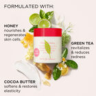 Green Tea Strawberry Basil Honey Drops Body Cream, 500ml image number null