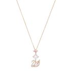 Dazzling Swan Necklace Rose Gold image number null