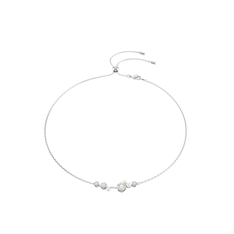 Constella Necklace Bar White Rhodium - SS Box image number null