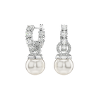Matrix Earrings Pearl White Rhodium - SS Box image number null