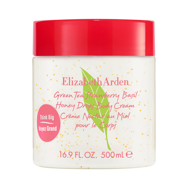 Green Tea Strawberry Basil Honey Drops Body Cream, 500ml image number null