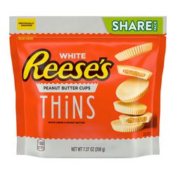 White Creme Peanut Butter Thins