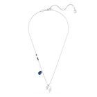 Symbolica Necklace Wing Blue Rhodium - SS Box image number null