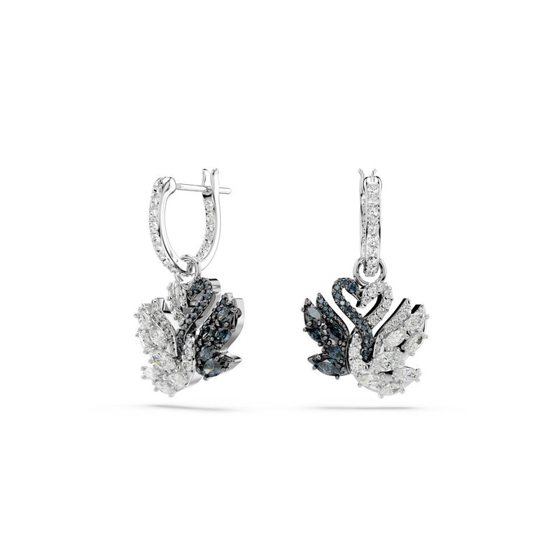 Swan White Drop Earrings image number null