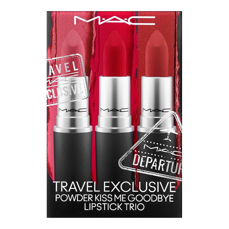 Travel Exclusive Powder Kiss Me Goodbye Lipstick Trio Set image number null