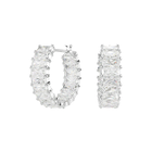 Matrix Earrings Mini Hoop White - SS Box image number null