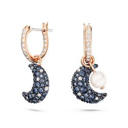 Luna Lady Earrings White Crystal