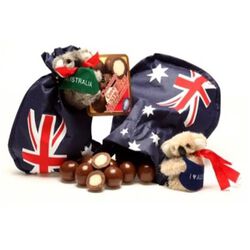 Australia Flag Hessian Bag M/C Macs