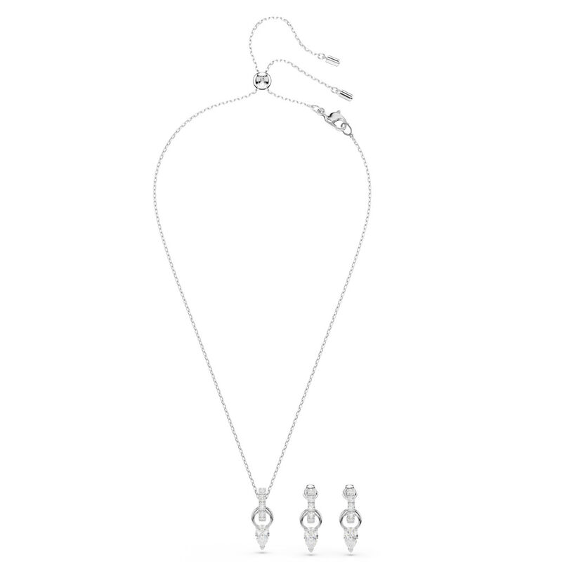 Mesmera Set White Rhodium Crystal - SS Box image number null