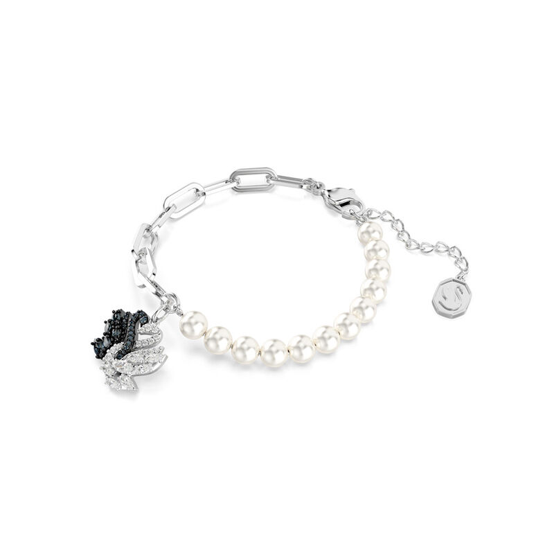 Swan White Charm Bracelet image number null