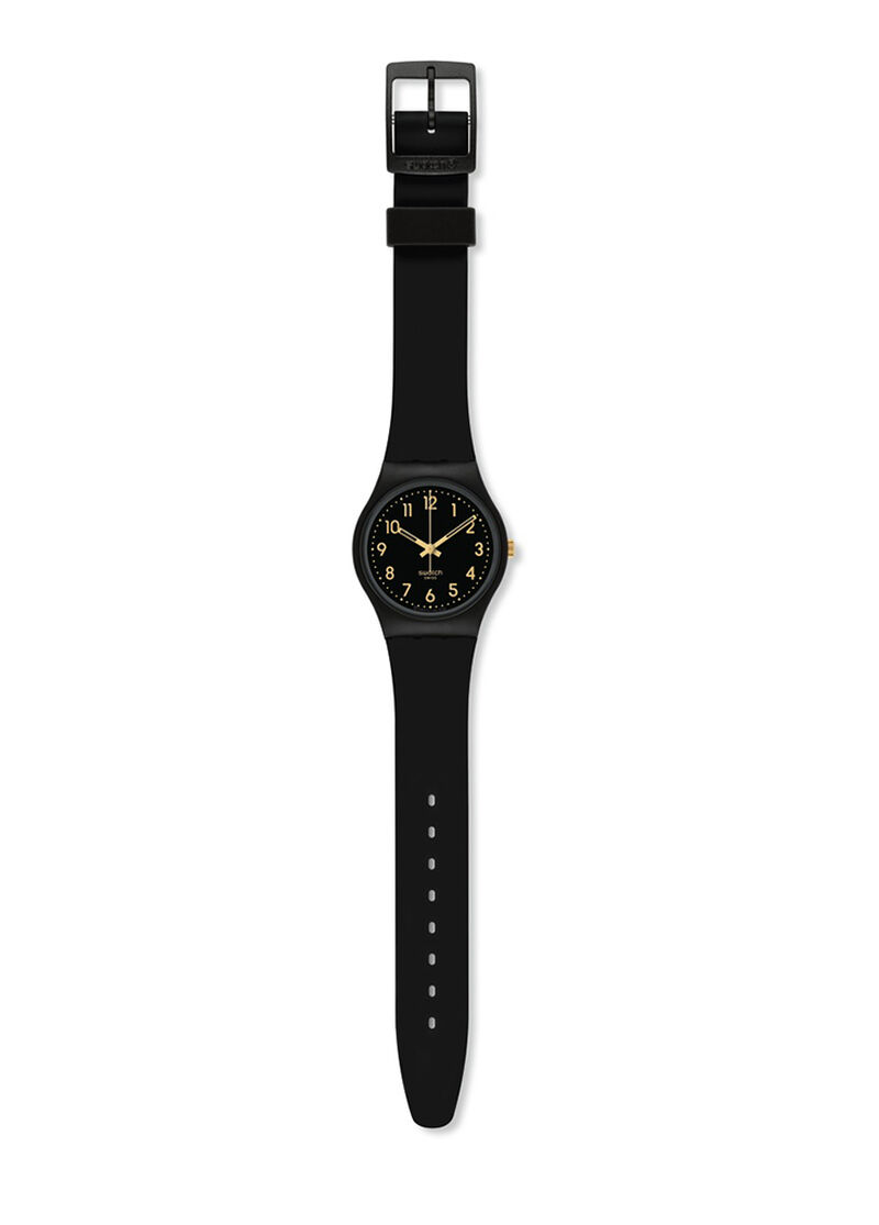 Watch Classic Black Plas Black Strap image number null