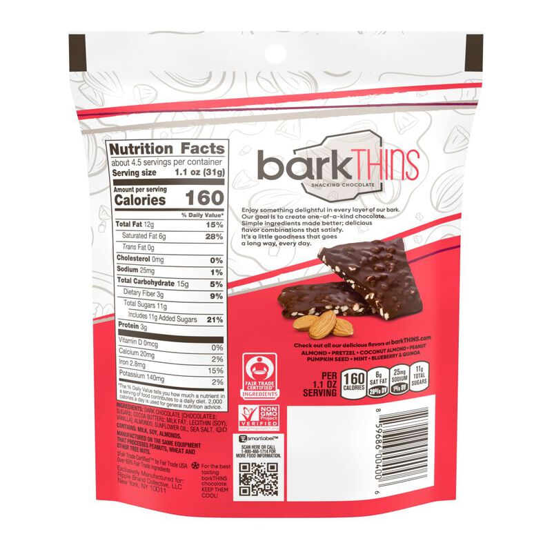 Dark Chocolate Almond with Sea Salt Pouch image number null