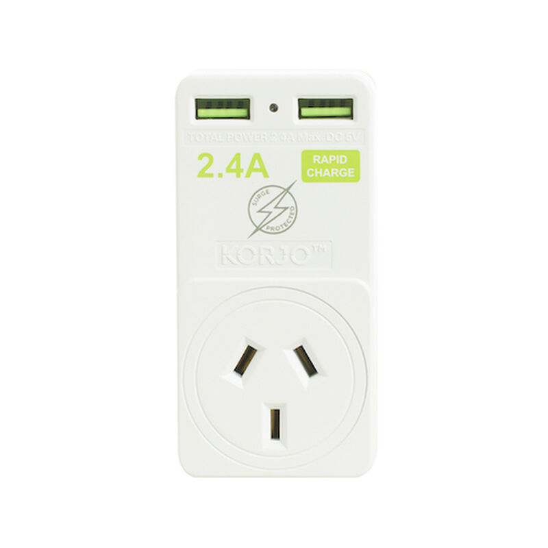 USB 2X2EU USB & Power Adaptor Home and Europe image number null