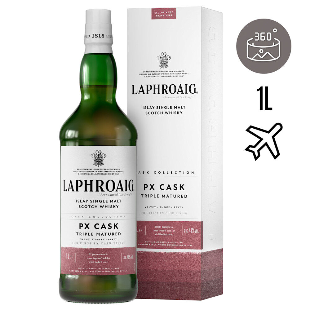 Laphroaig PX Cask Whisky 1l | Perth Airport Duty Free | Perth
