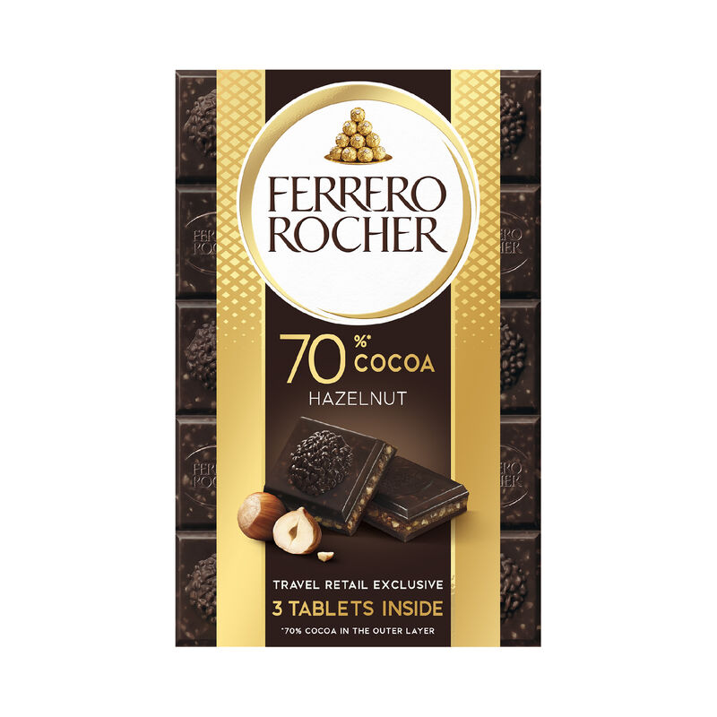Rocher Tablets Dark 70% Hazelnut image number null