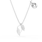 Symbolica Necklace Wing Blue Rhodium - SS Box image number null