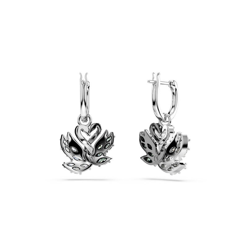 Swan White Drop Earrings image number null