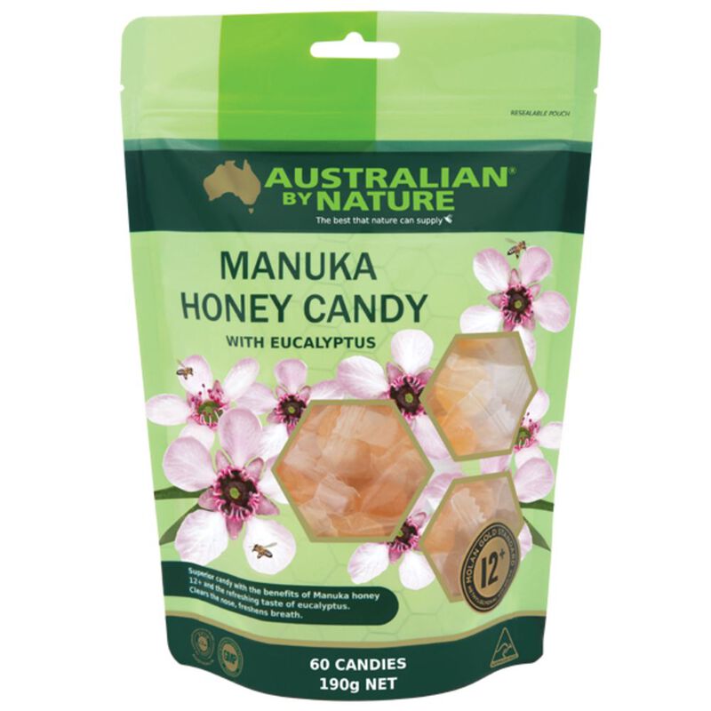 Manuka Honey Candy 12+ MGO 400 with Eucalyptus image number null